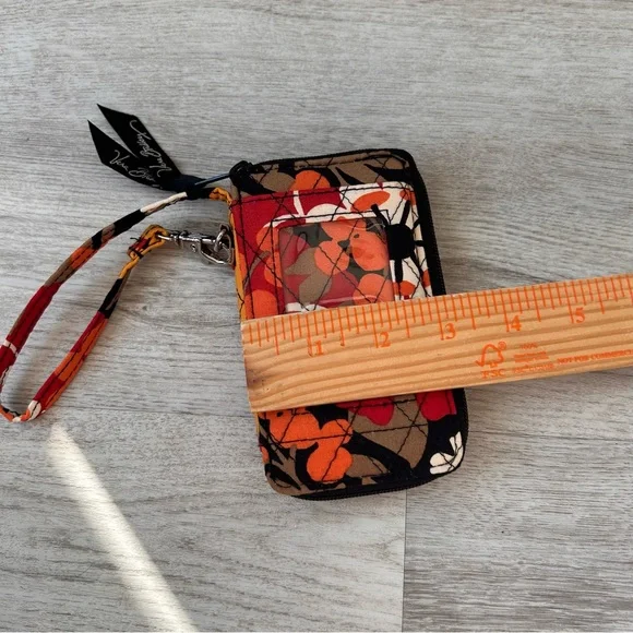 Vera Bradley All In One Zip Around Wristlet Wallet  Bittersweet pattern Floral - Picture 7 of 8